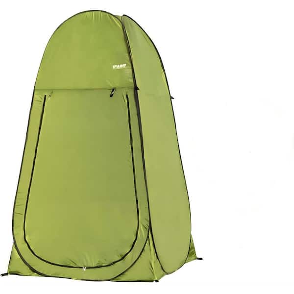 4 ft. W x 4 ft. L x 7 ft. H Green Portable Instant Pop Up Privacy Tent Shower Tent Toilet Tent for Beach Fishing