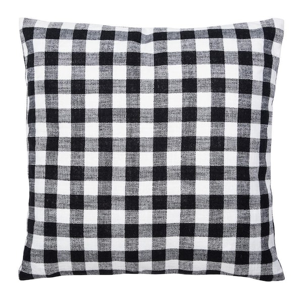 Autumn Beige/Black 18 in. X 18 in. Throw Pillow