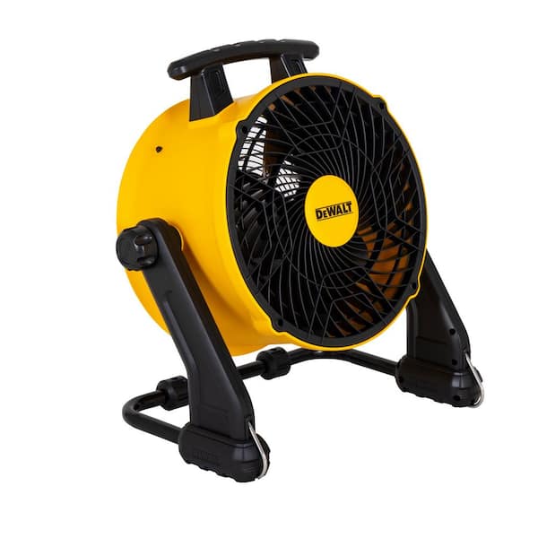 DEWALT Indoor or Outdoor Yellow Jobsite Fan in the Portable Fans department  at