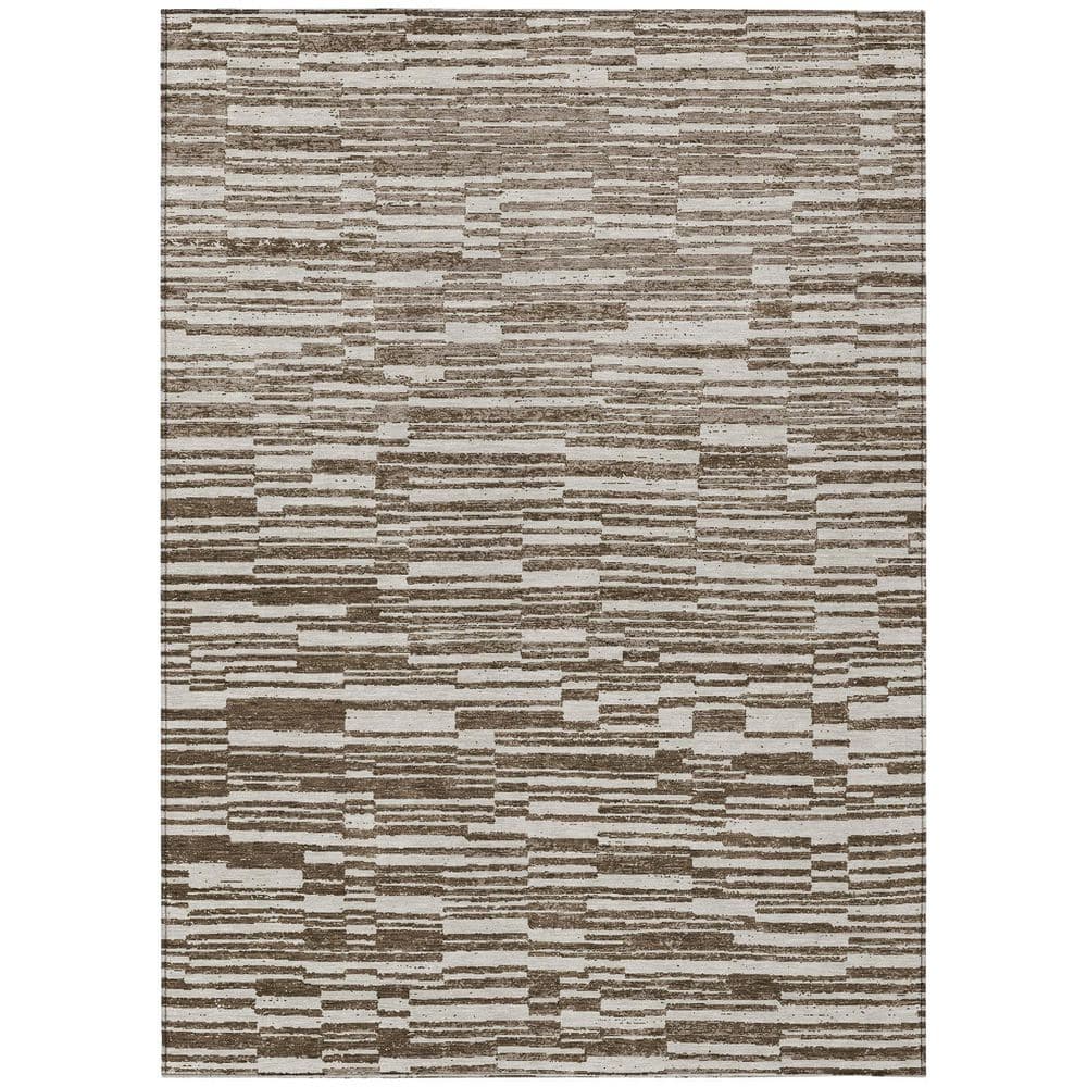 Chantille Machine Washable Indoor/Outdoor Abstract ACN2907 Chocolate 9 ft. x 12 ft. Area Rug price history on PriceWatchPro