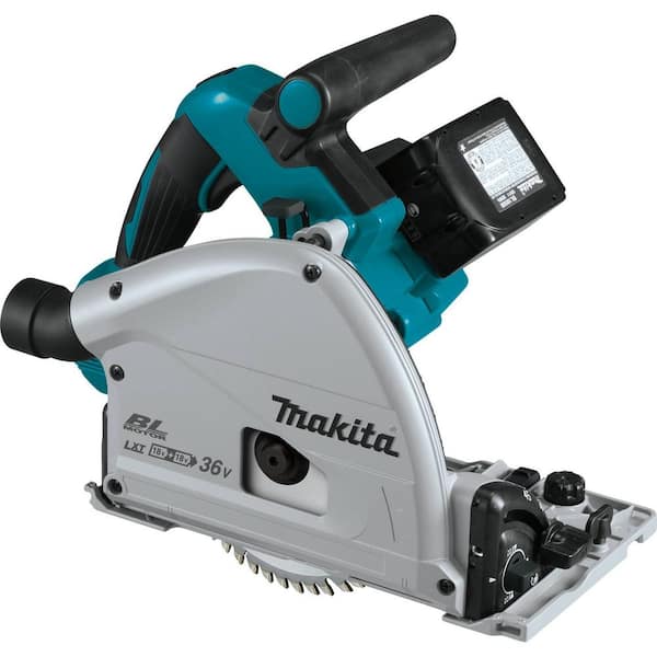 18V X2 LXT (36V) Lithium-Ion Brushless Cordless 6.5 in. Plunge Circular Saw Kit (5.0Ah) with 55 in. Guide Rail