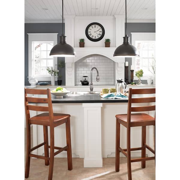 Pratt Street Metal 1-Light Autumn Bronze Pendant with Glass Diffuser