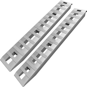 Aluminum Trailer Ramps 72 in. x 15 in. 6000 lbs. Loading Car Ramps for Tractors Truck Snow Blowers ATV (2-Pieces)