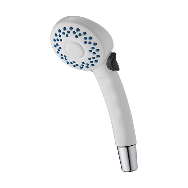 Delta 2-Spray Patterns 1.75 GPM 2.8 in. Wall Mount Handheld Shower Head in White