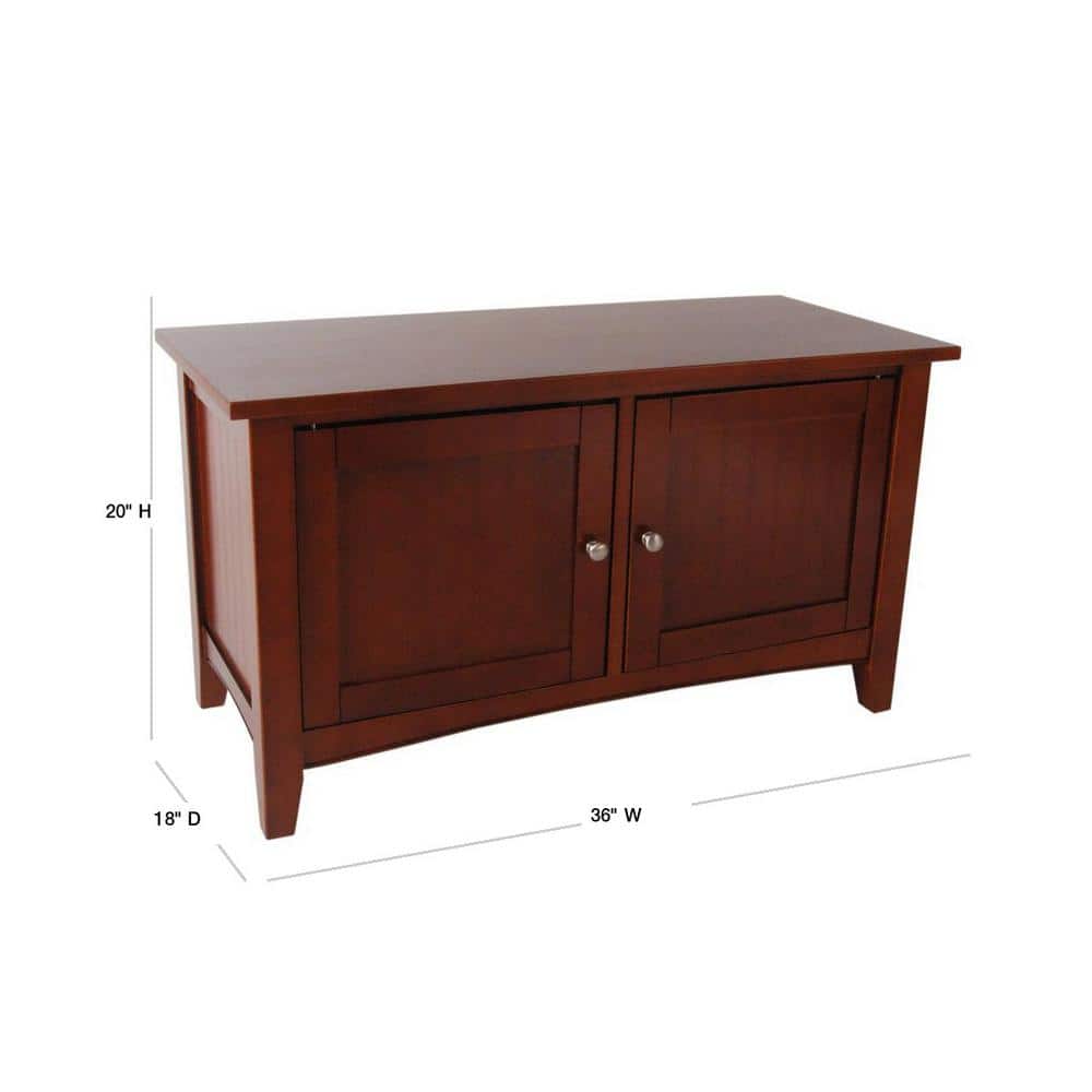 Cherry Shaker Cottage Hall Tree with Storage Bench