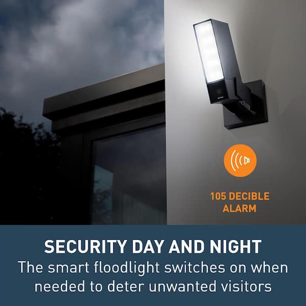 Legrand Netatmo Smart Home 1080P No Subscription Outdoor Weatherproof Security Camera with Siren