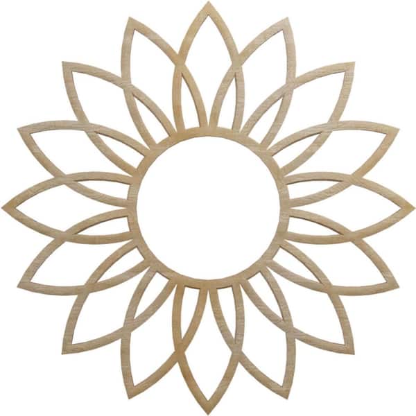 Ekena Millwork 0.25 in. x 6.25 in. x 18 in. Wood Medallion Moulding