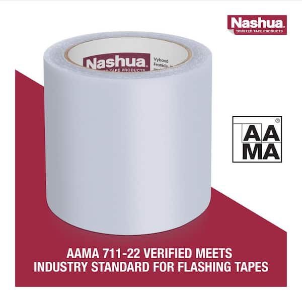 NASHUA 4 in. x 50 ft. Clear Acrylic Window and Door Flashing Tape