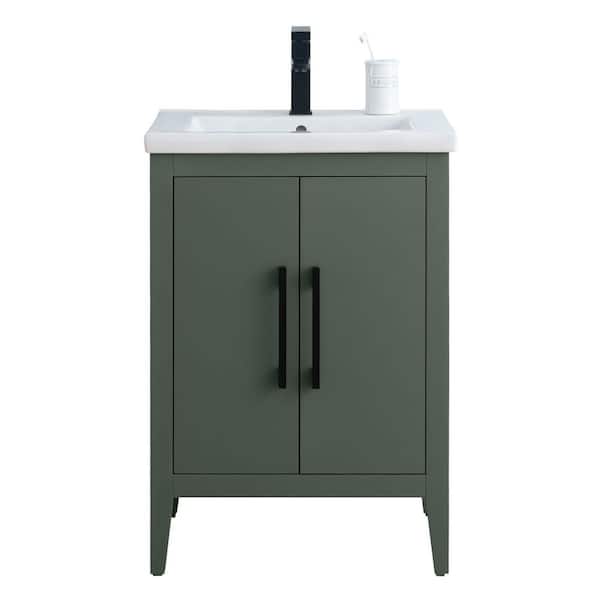 Vanity Art 24 in. W x 18.5 in D x 34 in. H Single Sink Bathroom