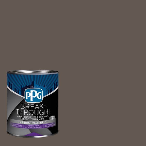 1 qt. PPG1019-7 Intrigue Semi-Gloss Door, Trim & Cabinet Paint