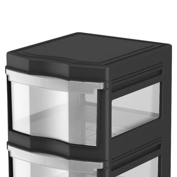 Life Story Classic White 27.75 in. x 13.2 in. x 15.5 in. 3-Drawer Storage  Container Organizer Plastic Drawers DRW3-M-WH - The Home Depot