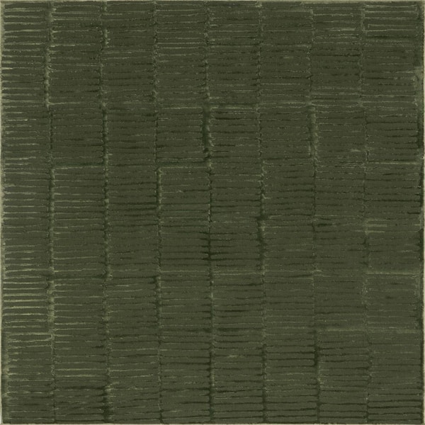 Kailani Geometric Machine Washable Green 8 ft. x 10 ft. Modern Area Rug