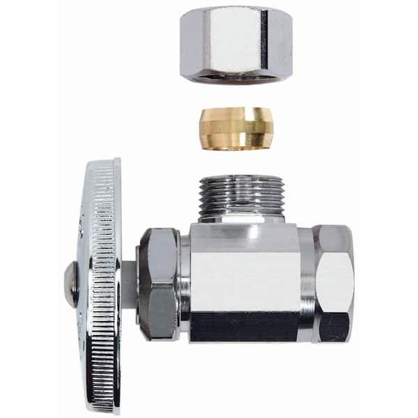 1/2 in. FIP Inlet x 1/2 in. Compression Outlet Multi-Turn Angle Valve
