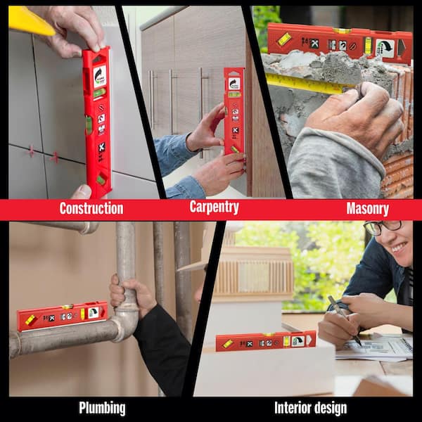 Kapro 10 in. Magnetic Toolbox Level w/Plumb Site 929 - The Home Depot