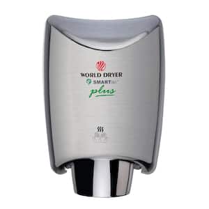 SMARTdri Plus Electric Hand Dryer, High Efficiency, Antimicrobial Technology, 110-120V, Brushed Stainless Steel