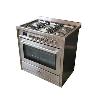 amzchef 24 in. 2.5 cu. ft. Single Electric Convection Thermal Wall Oven  with 11 Functions in Stainless Steel UL-AT70HD10S04 - The Home Depot