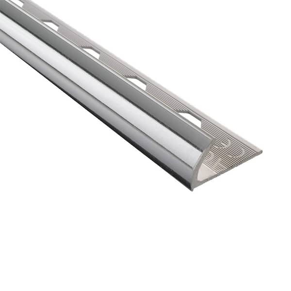 Emac Novocanto Mirror Bright 5/16 in. x 98-1/2 in. Aluminum Tile Edging Trim