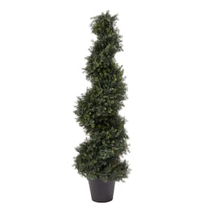 48 in. Artificial Cypress Spiral Topiary