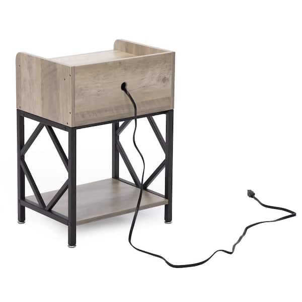 End table with usb deals port target