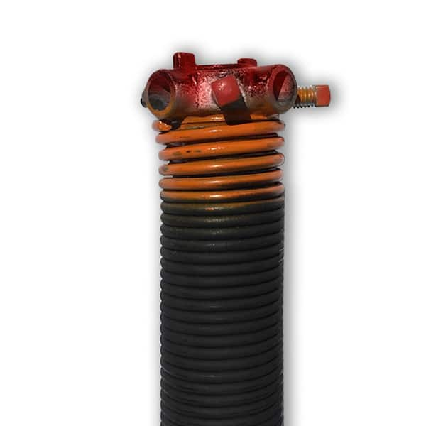 DURA-LIFT 0.273 in. Wire x 2 in. D x 40 in. L Torsion Spring in Orange Right Wound Single for Sectional Garage Door