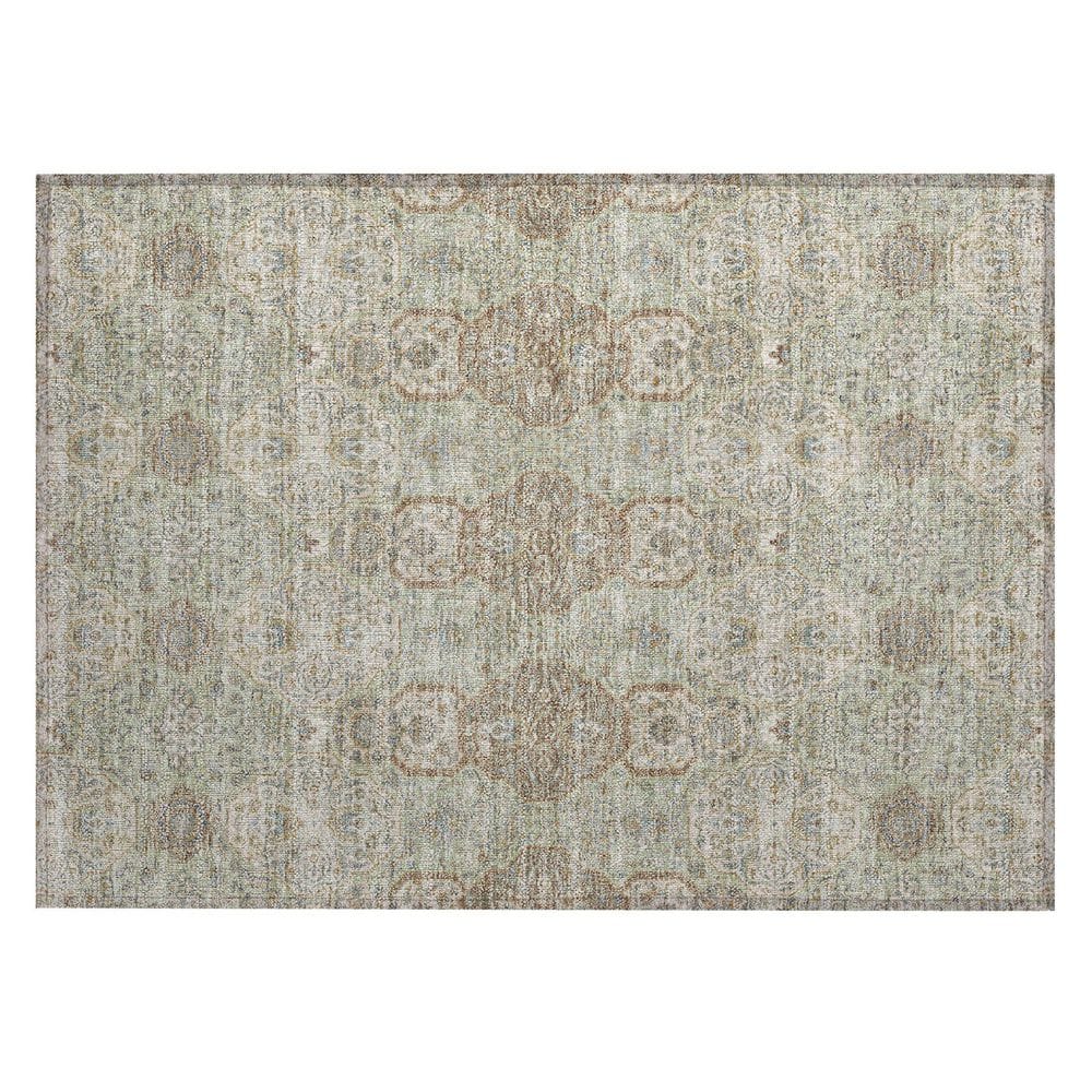 Chantille Machine Washable Indoor/Outdoor Abstract ACN2483 Sage 2 ft. x 3 ft. Accent Rug price history on PriceWatchPro