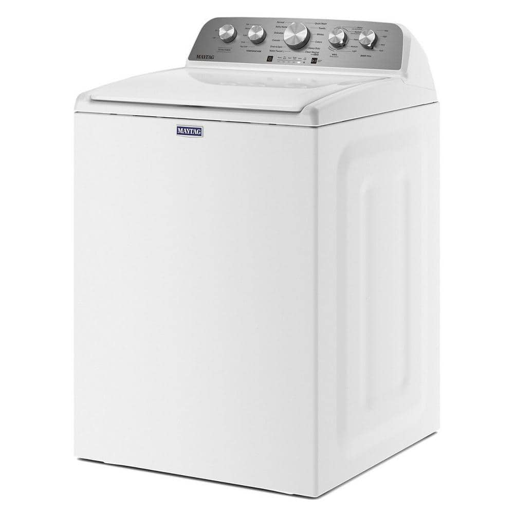 4.5 cu. ft. High-Efficiency White Top Load Washer Machine with Deep Water Wash and PowerWash Cycle