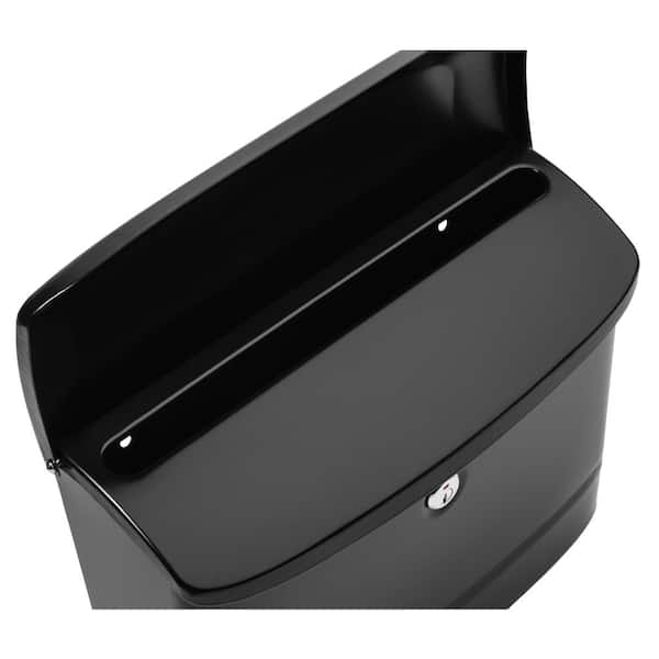 Princeton Locking Wall Mount Mailbox Black Princeton Locking Wall Mount Mailbox Black