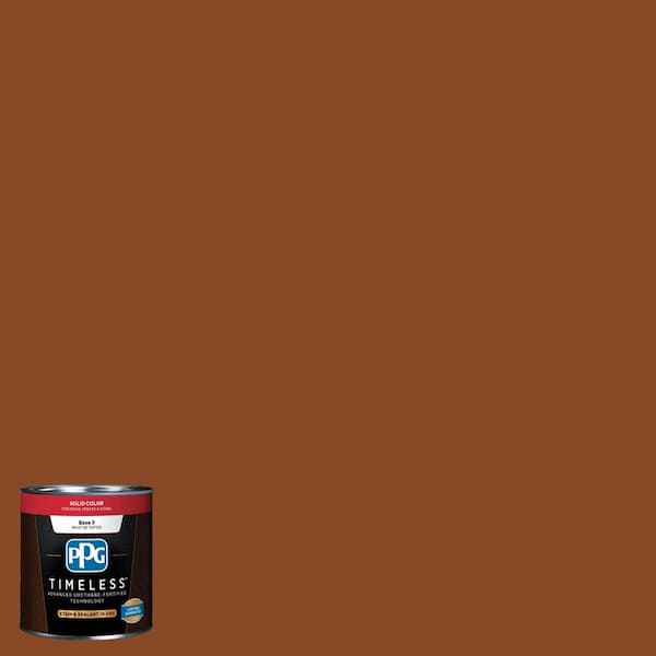 Ppg Timeless 8 Oz Tsc 36 Rusted Ore Solid Color Exterior Wood Stain Tsc 36 16 The Home Depot