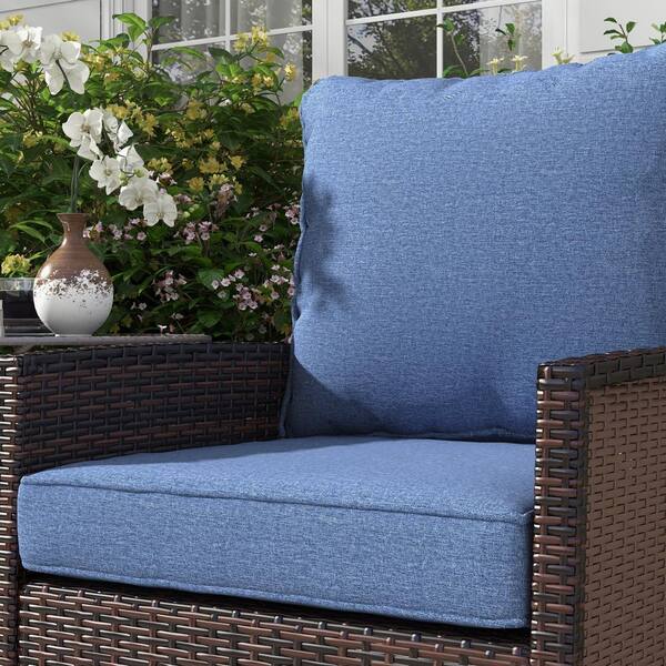 Outsunny 4-Piece Patio Chair Cushion and Back Pillow Set, Seat