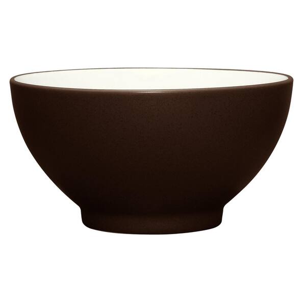 Noritake Colorwave Chocolate Brown Stoneware Rice Bowl 5-3/4 in., 20 oz.