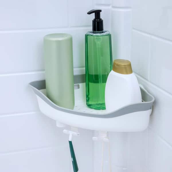 LOCHAS Corner Shower Caddy Suction Cups Heavy Duty 2 Pack,Bathroom