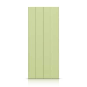 30 in. x 80 in. Hollow Core Sage Green Stained Composite MDF Interior Door Slab