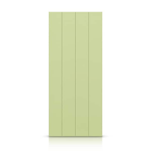 CALHOME 30 in. x 80 in. Hollow Core Sage Green Painted Composite MDF Interior Door Slab