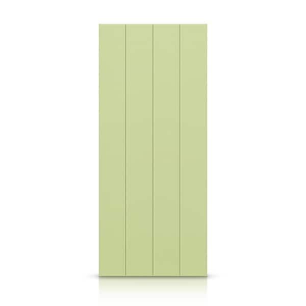 CALHOME 42 in. x 80 in. Hollow Core Sage Green Stained Composite MDF Interior Door Slab