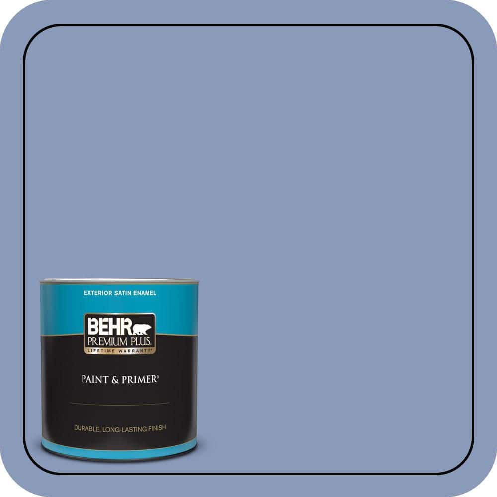 1 qt. #610D-5 Blueberry Popover Satin Enamel Exterior Paint & Primer price history on PriceWatchPro