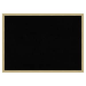 Lucie Champagne Wood Framed Black Corkboard 29 in. x 21 in. Bulletin Board Memo Board