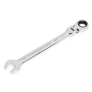 18 mm Metric 90-Tooth Flex Head Combination Ratcheting Wrench
