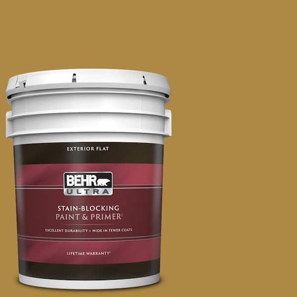 BEHR ULTRA 5 gal. #M300-6 Indian Spice Flat Exterior Paint & Primer