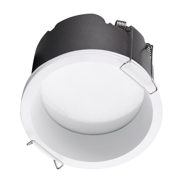 Architectural Series 4 in. Wide Spread Integrated LED Canless Recessed Light with Adjustable CCT (4-Pack)