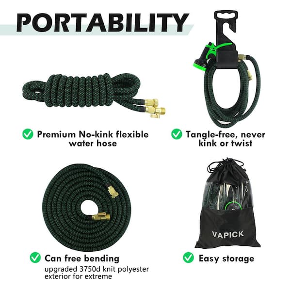 expandable garden hose reel portable high