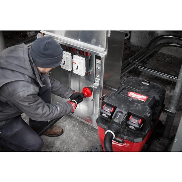 Milwaukee - AIR-TIP 1-1/4 in. - 2-1/2 in. Conduit Line Puller Attachment For Wet/Dry Shop Vacuums (3-Piece)