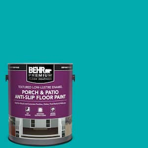 1 gal. #P460-5 Fiji Textured Low-Lustre Enamel Interior/Exterior Porch and Patio Anti-Slip Floor Paint