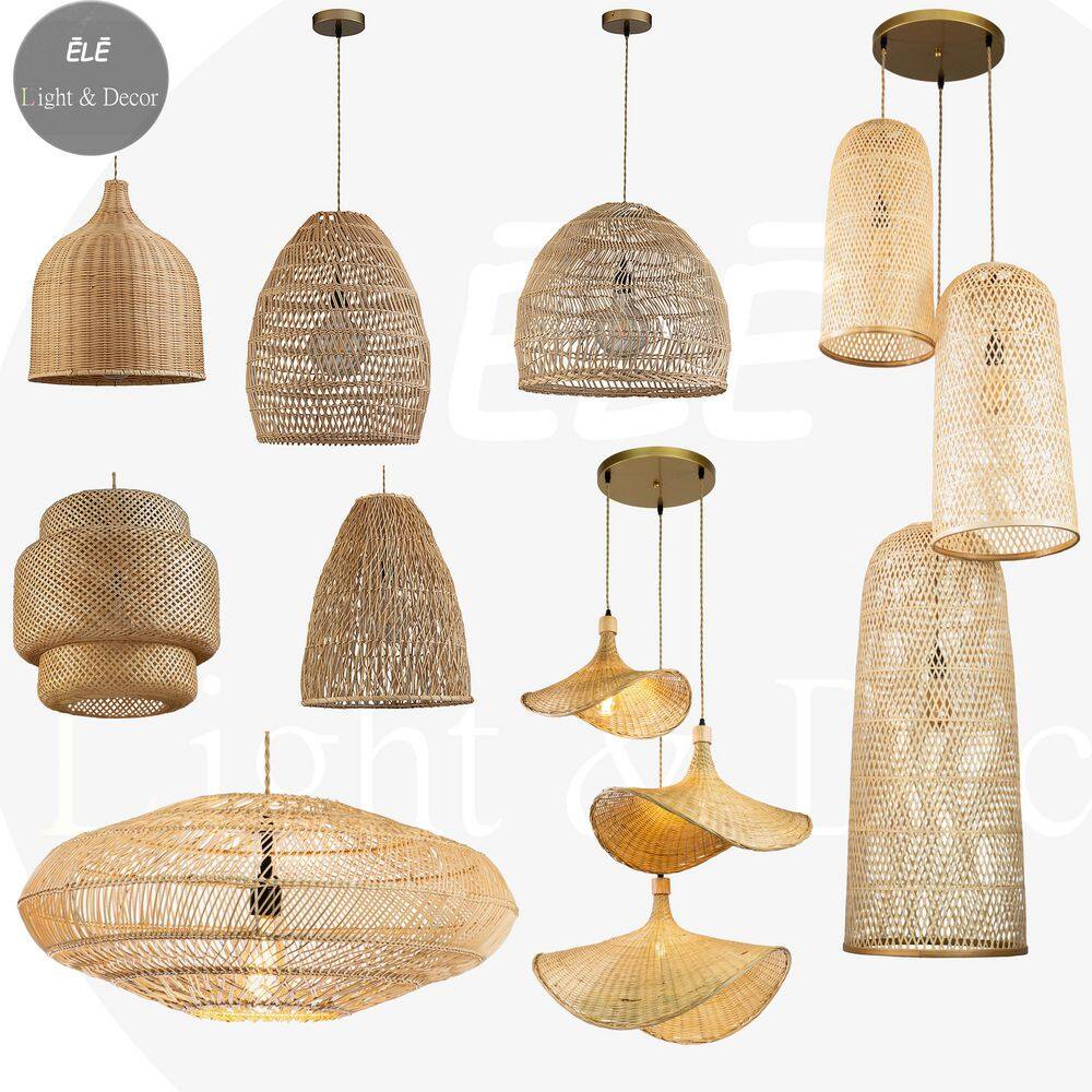 Nala 60 Watt 12 in. 1-Light Gold Coastal Boho Bell Pendant Light for Dining Room with Rattan Shade price history on PriceWatchPro