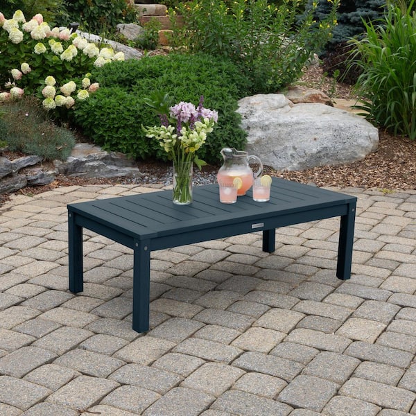 Adirondack Federal Blue Rectangular Recycled Plastic Outdoor Coffee Table
