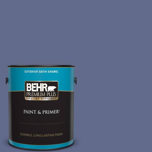 BEHR PREMIUM PLUS 1 gal. #S540-6 Dangerously Elegant Satin Enamel Exterior Paint & Primer