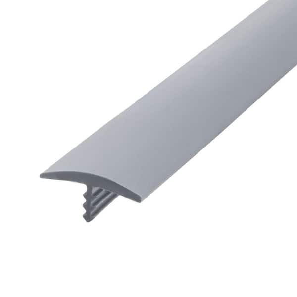 Outwater 13/16 in. Silver Flexible Polyethylene Center Barb Hobbyist Pack Bumper Tee Moulding Edging 25 ft. long Coil