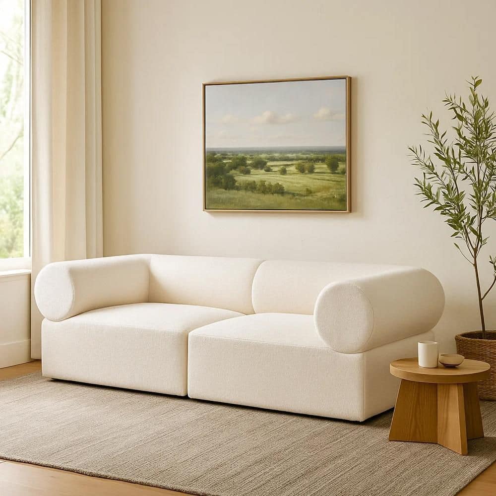 Zey Ivory and Black Fabric Arm Chair Set of 2 price history on PriceWatchPro