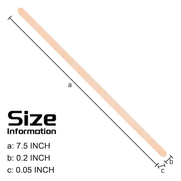 7.5 in. Disposable Wood Coffee and Cocktail Stirrers with for Coffee, Beverage, and as Coffee Bar Accessories (100-Pack)