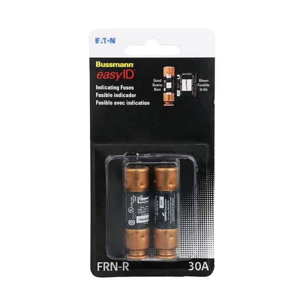 FRN Series 30 Amp easyID Time-Delay Fuse Cartridges (2-Pack)