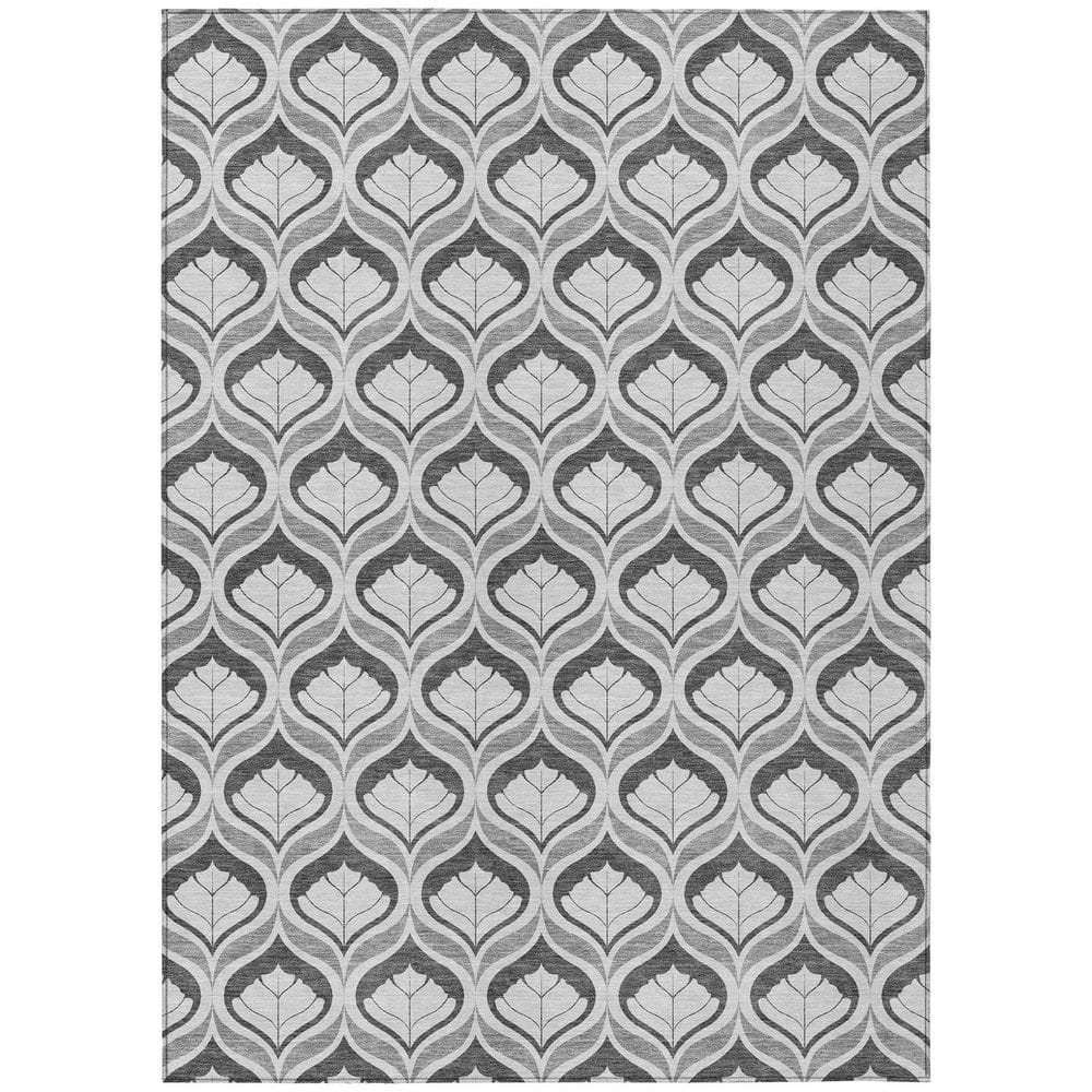 Chantille Machine Washable Indoor/Outdoor Abstract ACN2379 Charcoal 9 ft. x 12 ft. Area Rug price history on PriceWatchPro